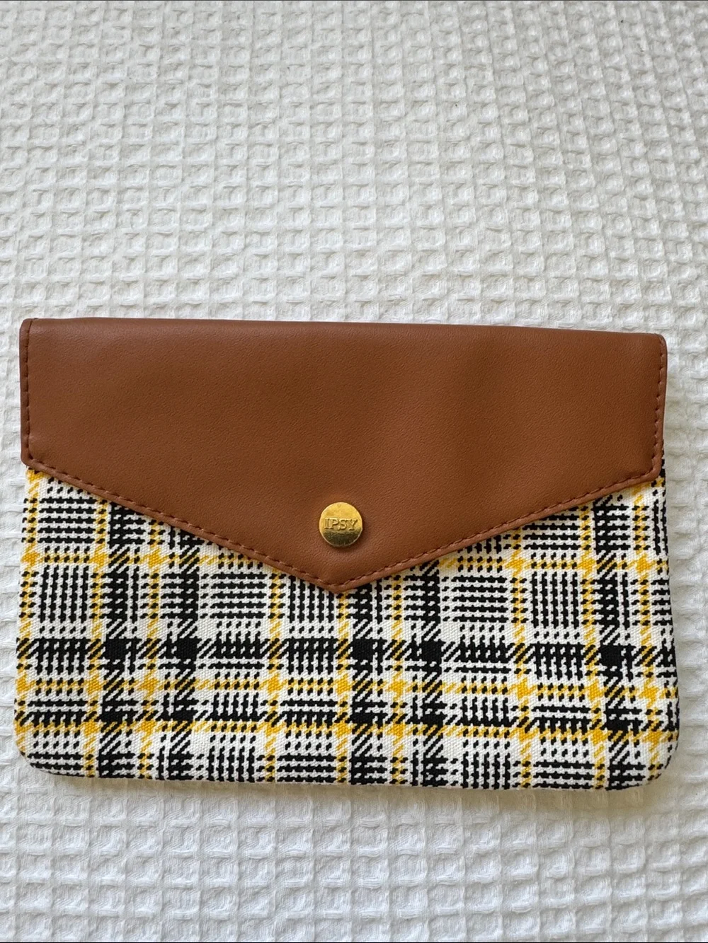 IPSY Makeup Bag Bundle Lot of 3 Plaid Corduroy Pink Cosmetic Travel Pouches